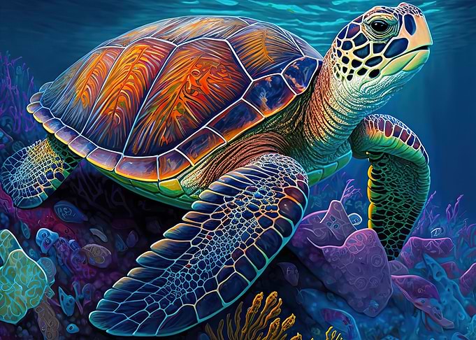 Sea Turtle watercolour
