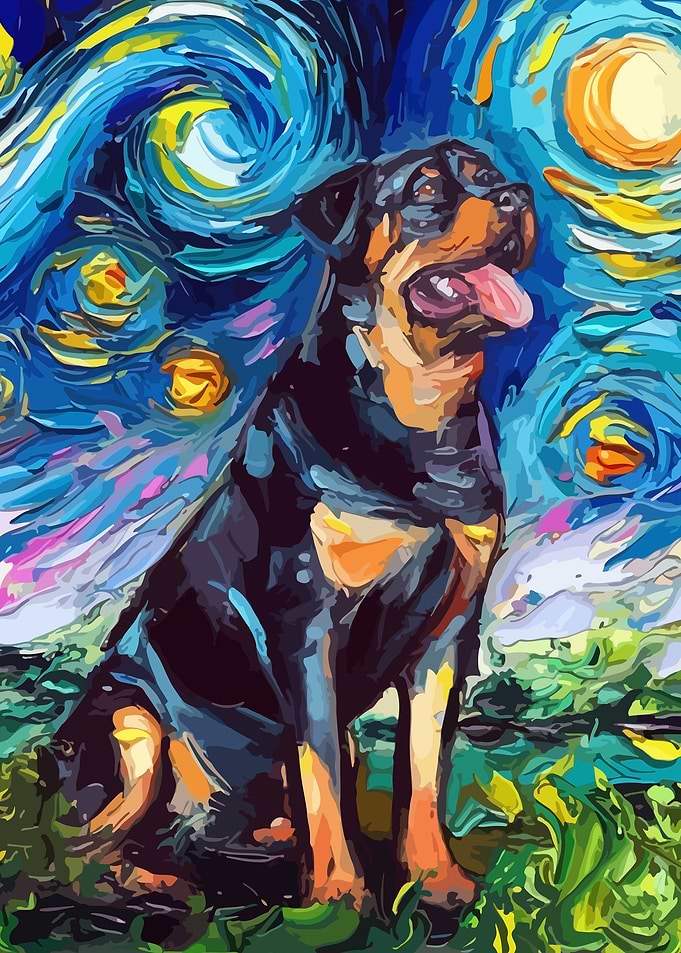 Dog Star Night Rottweiler