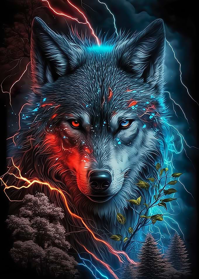 Red eye Wolf
