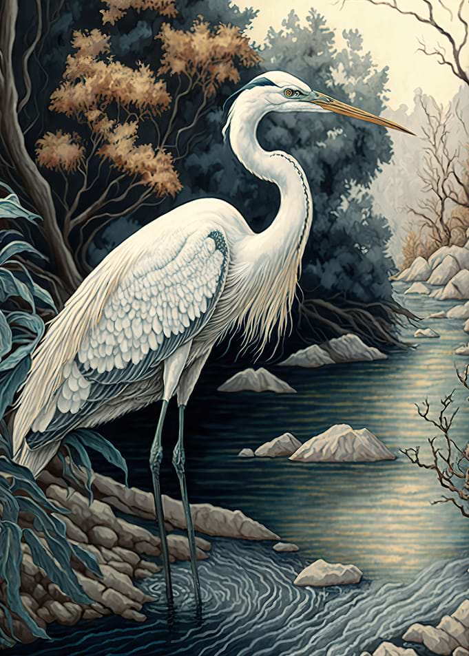 Beautiful heron