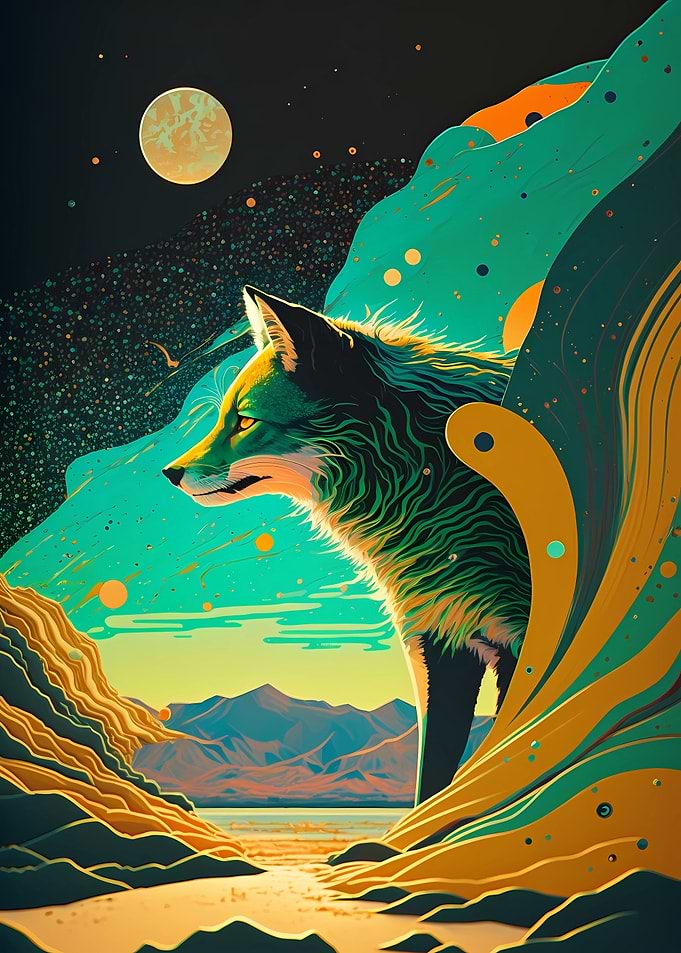 Enchanted forest Wolf