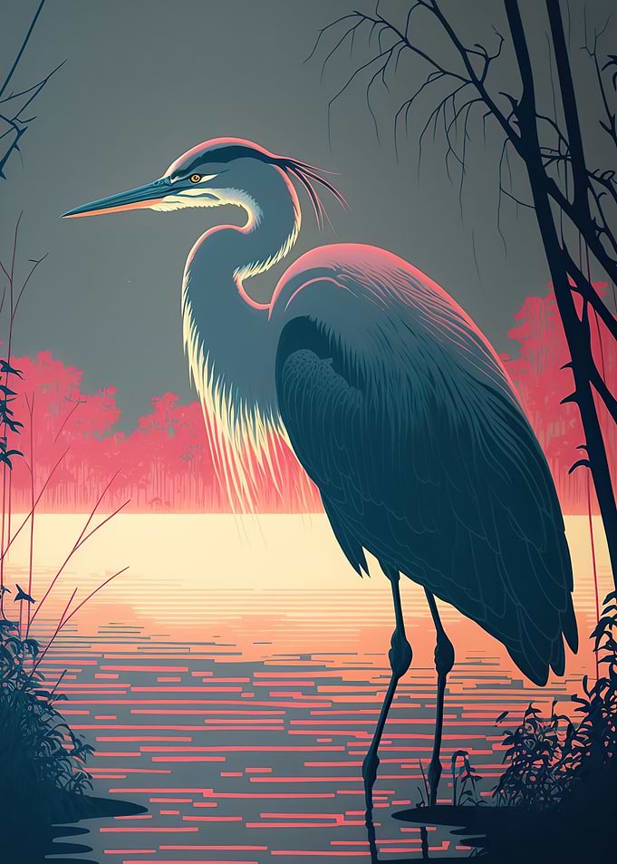 Beautiful heron