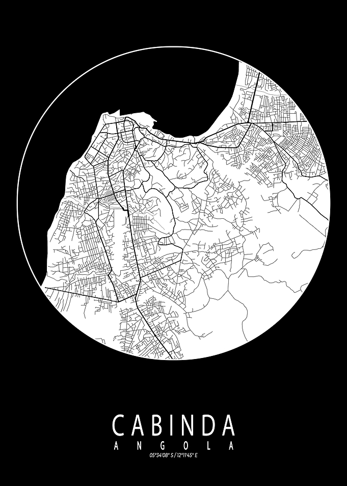 Cabinda City Map Full Moon