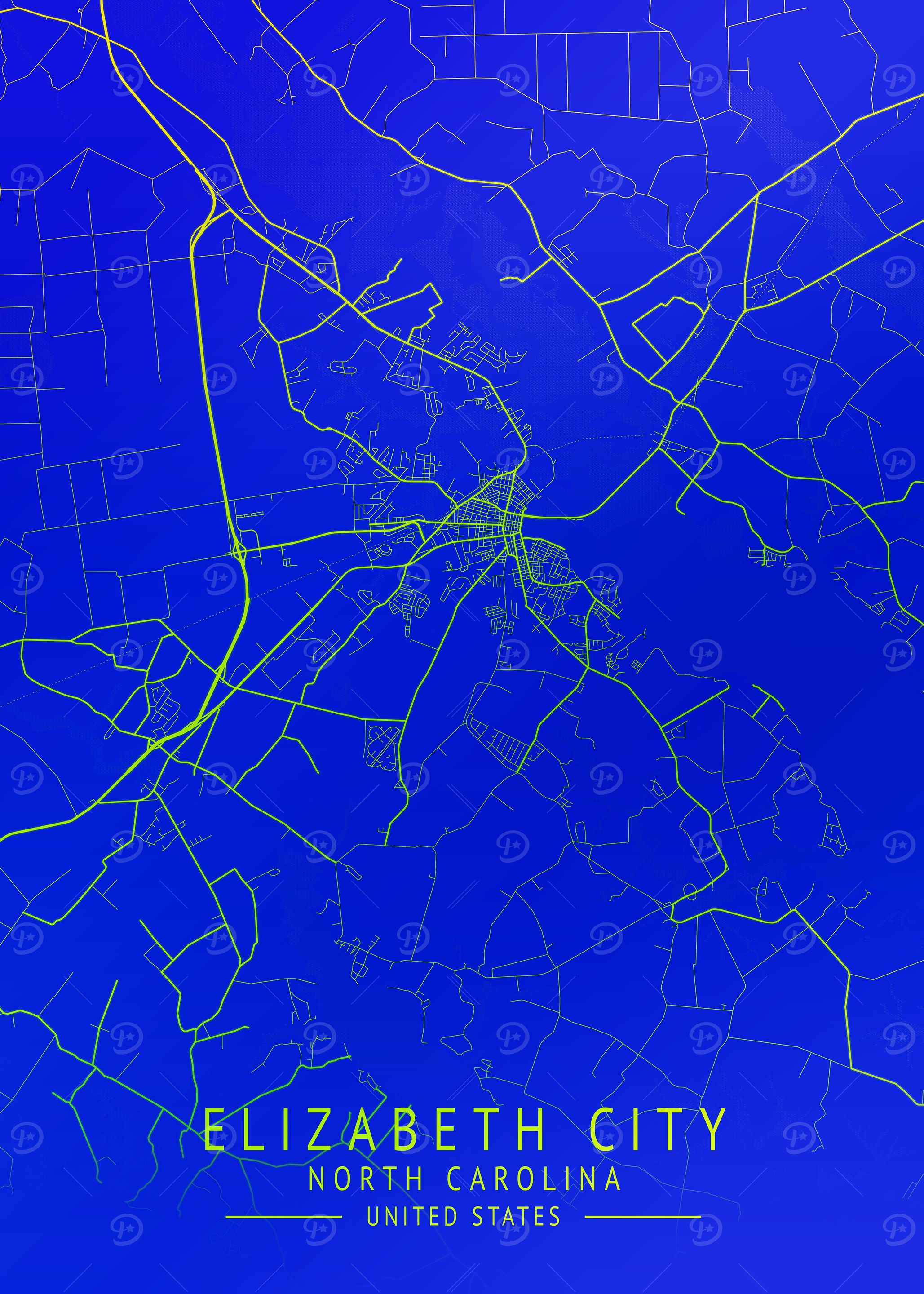 Elizabeth USA City Map