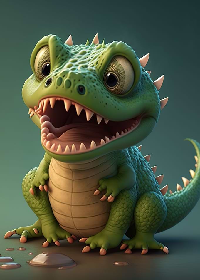 crocodile cute animal