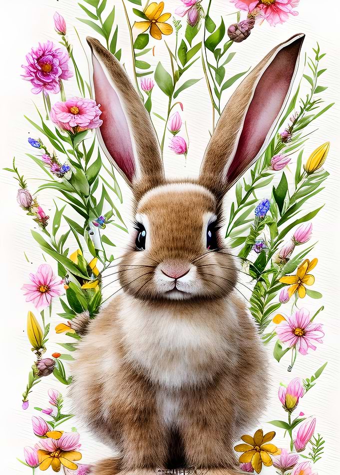 Cute Easter Bunny Rabbit