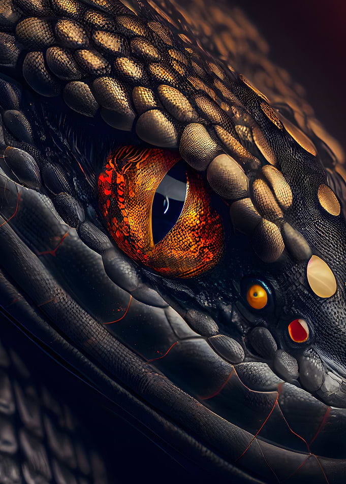 snake eye red poster s