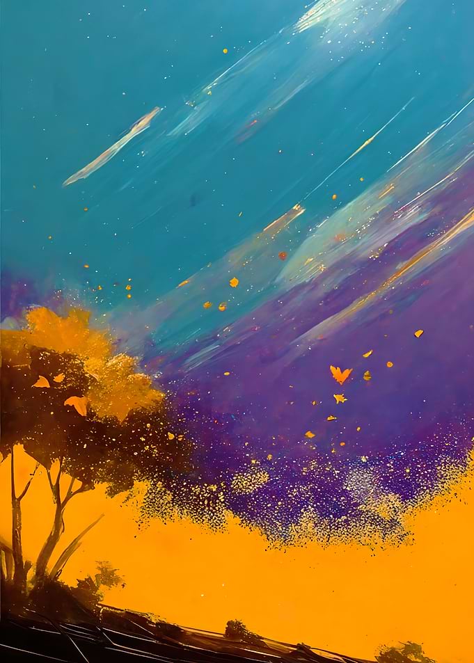 Abstract Sunny Hilltop