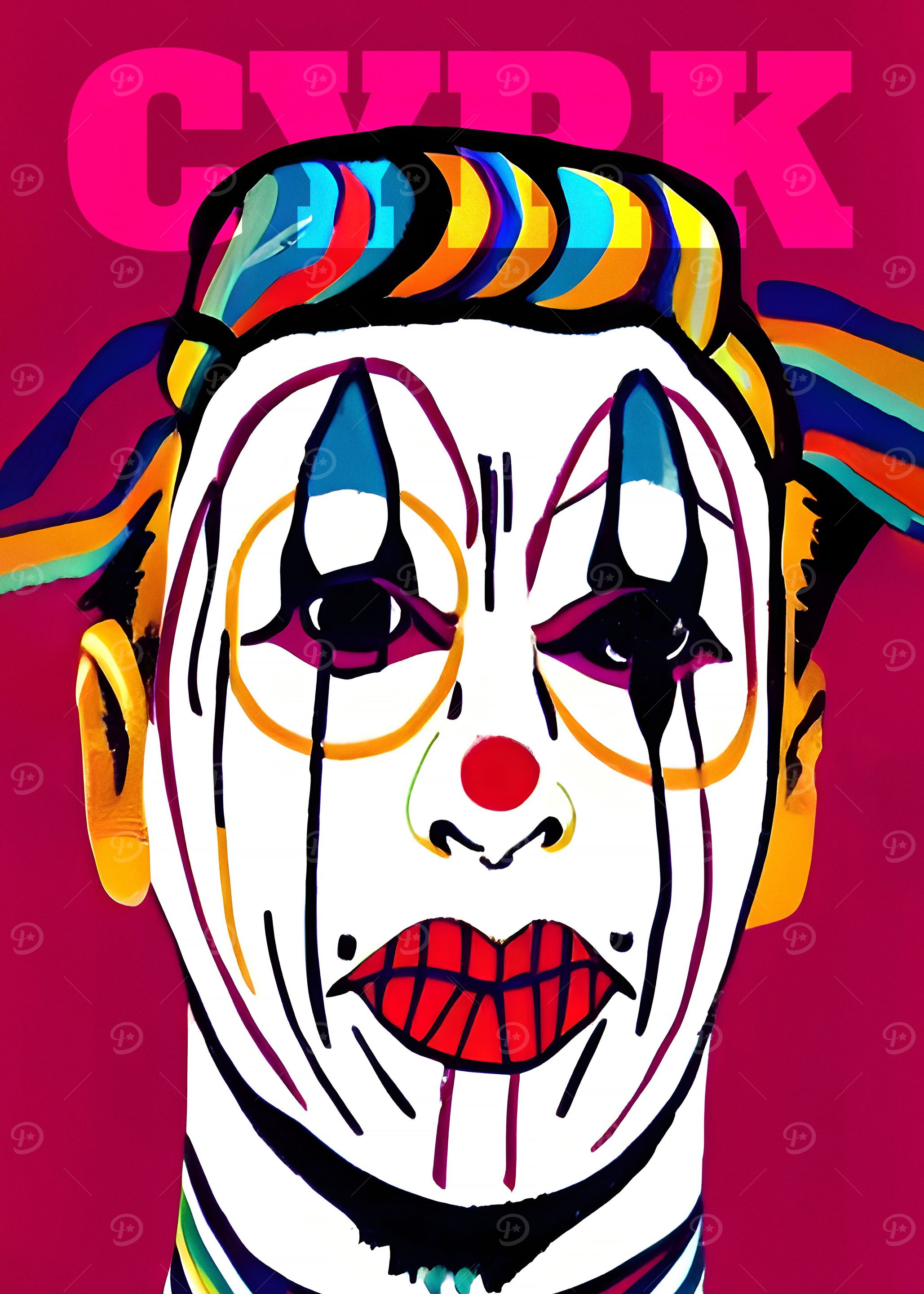 Creepy Clown Circus Poster