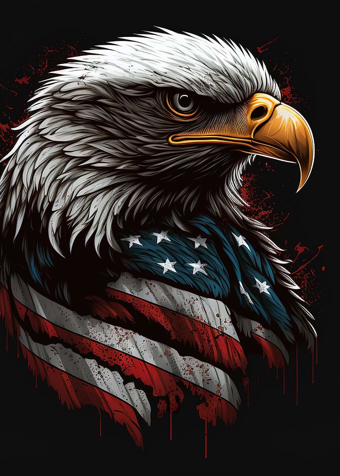 Eagle American Flag
