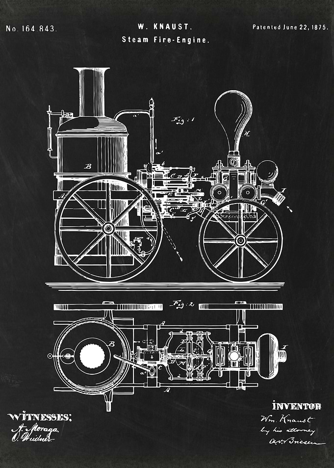 Patented Steam Fire Truck
