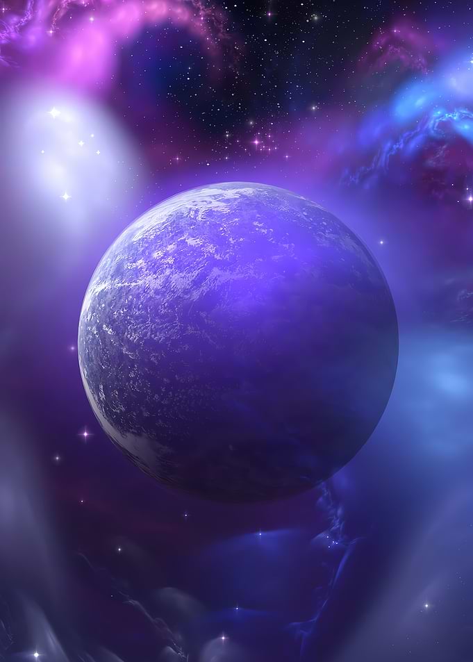 Blue Purple Planet