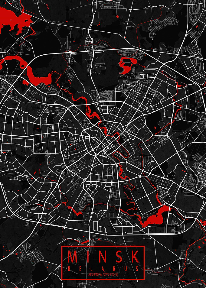 Minsk City Map Oriental