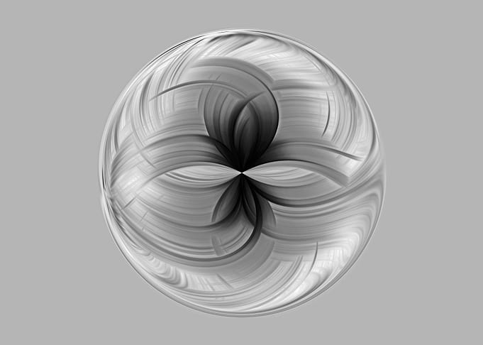 Black and white fractal
