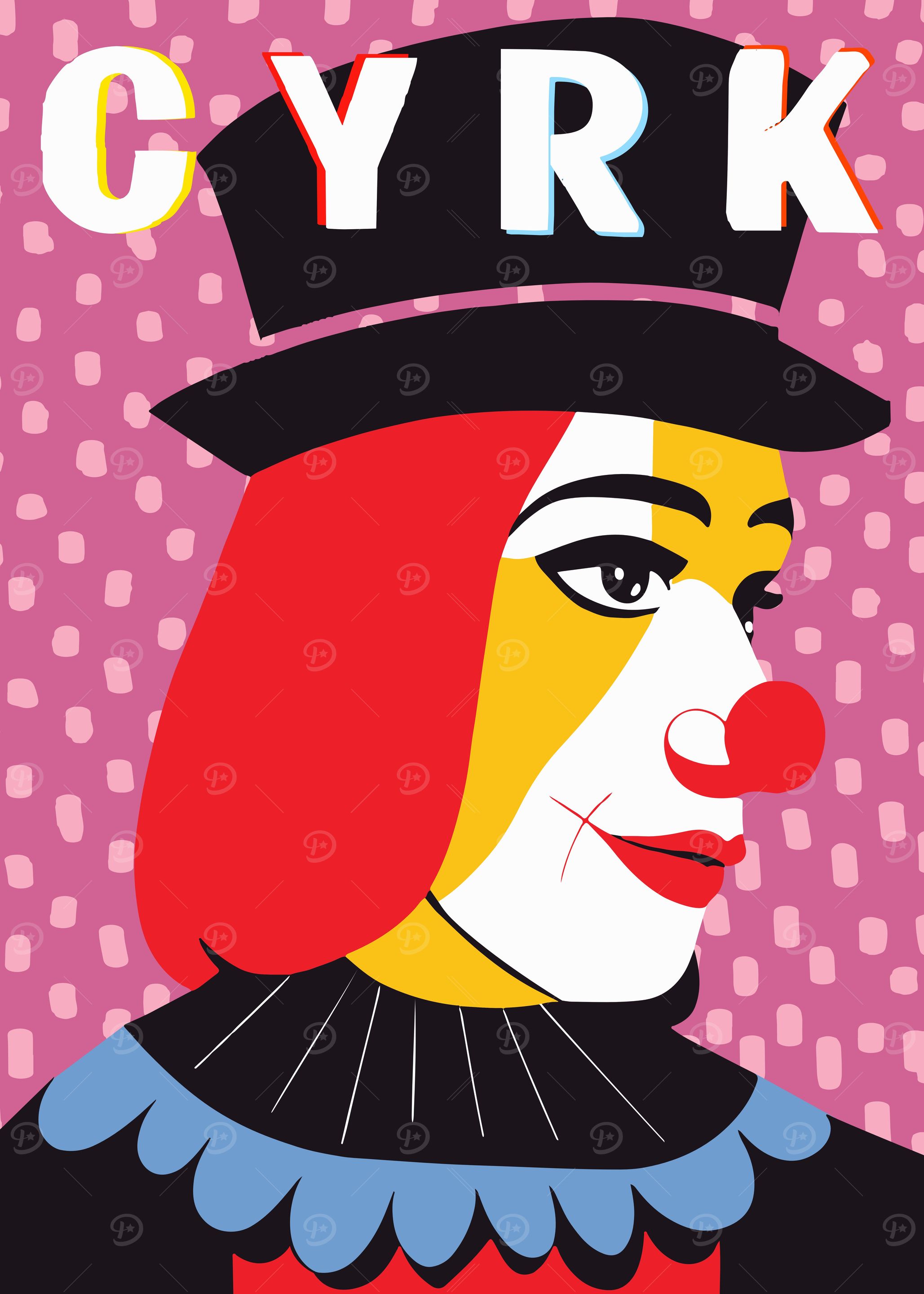 Circus Clown Poster