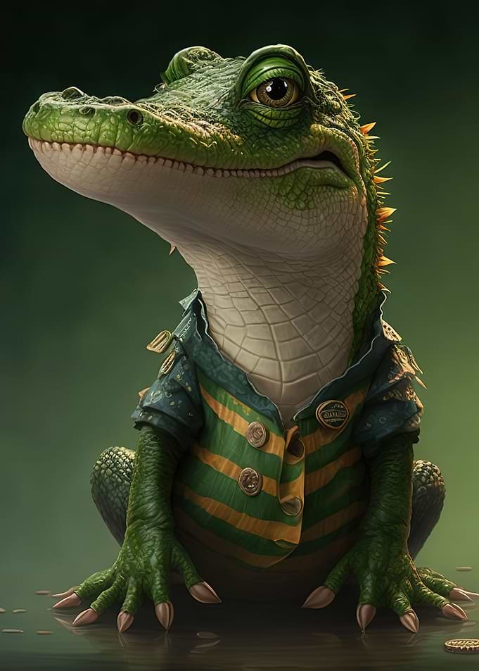 crocodile cute animal