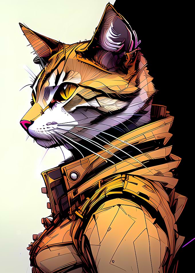 Good Cyber Cat Artwork