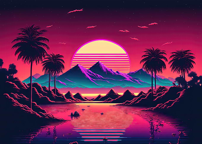 Electric Sunset Symphony