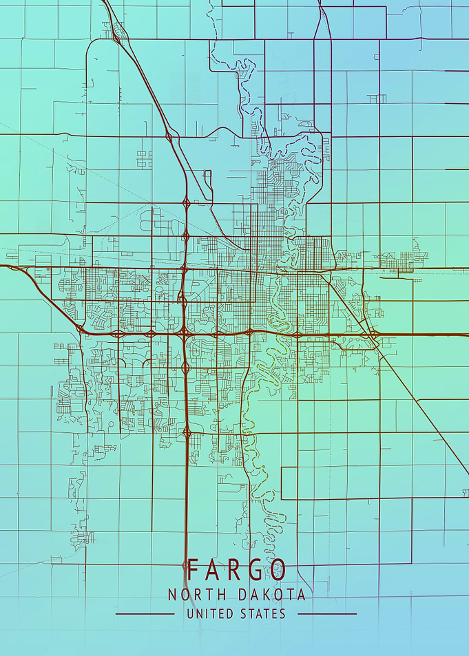 Fargo USA City Map