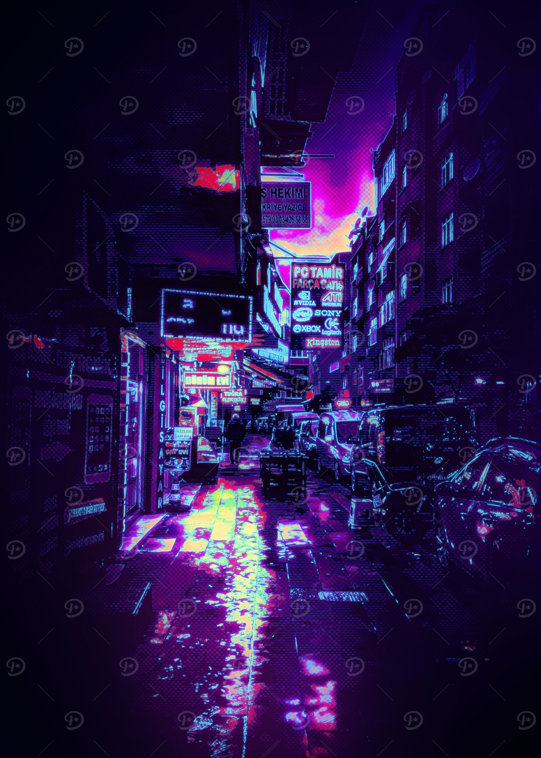 crowded city