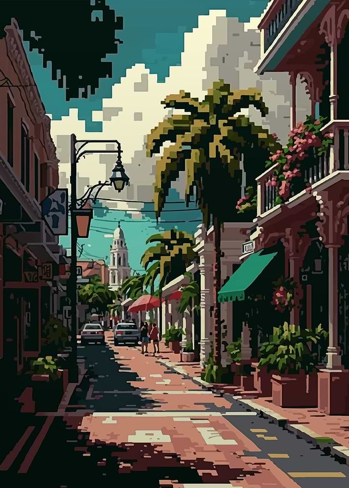 Nassau Pixel art