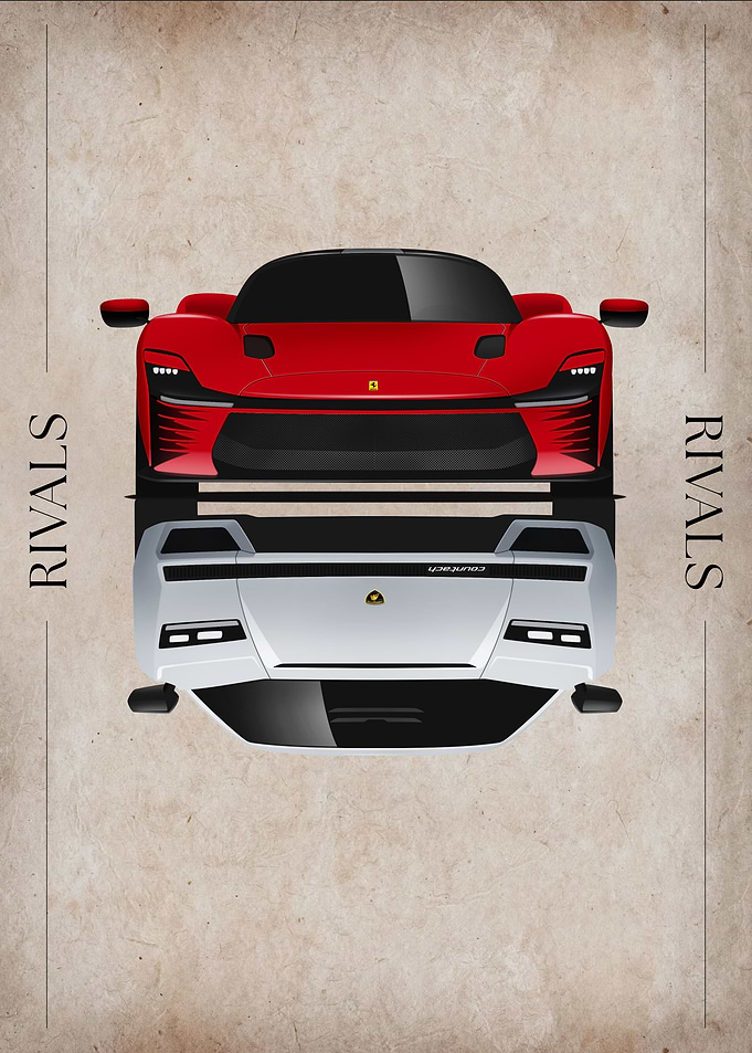 SP3 Daytona VS Countach