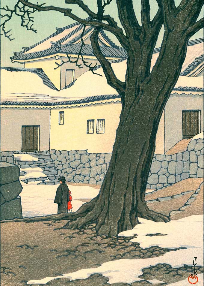 Kawase Hasui Hikone Castle
