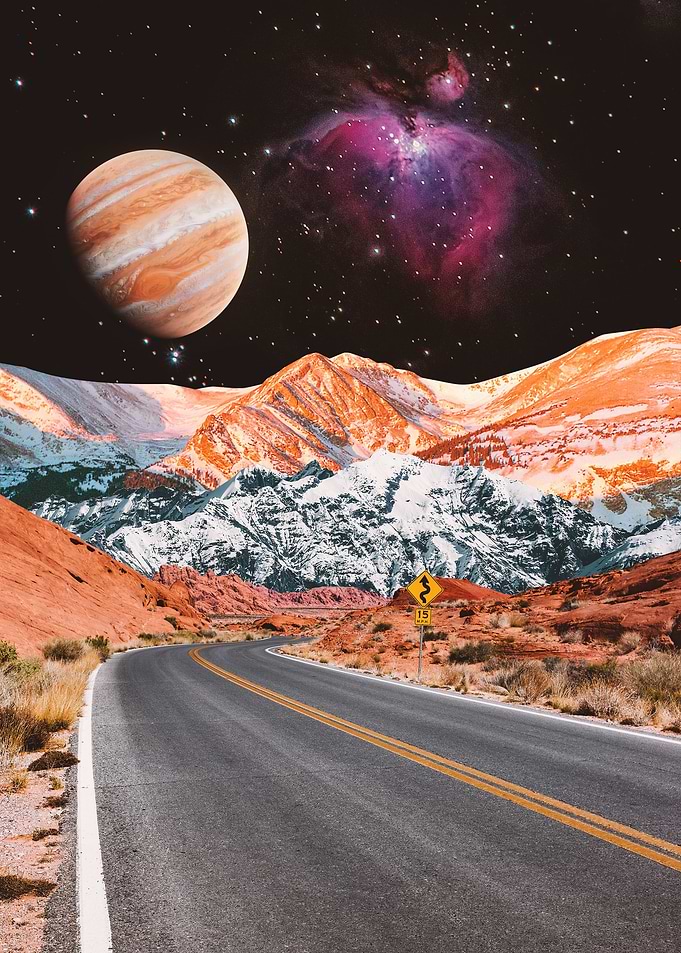 Desert and Moon