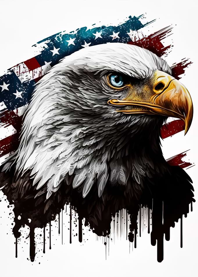 Eagle American Flag