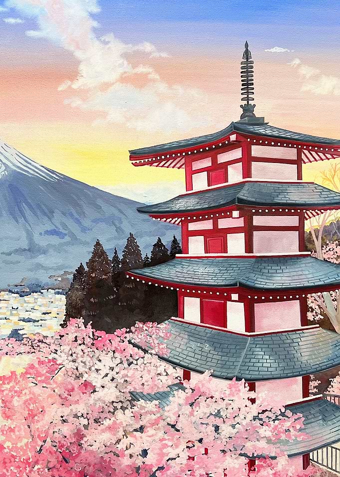 Chureito Pagoda one