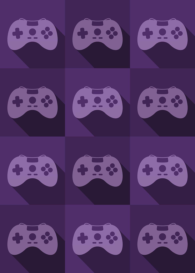 Gamer Controllers Purple