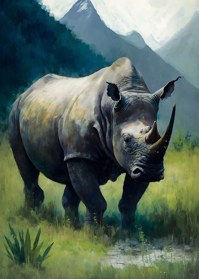 Serenity in the Wild Rhino