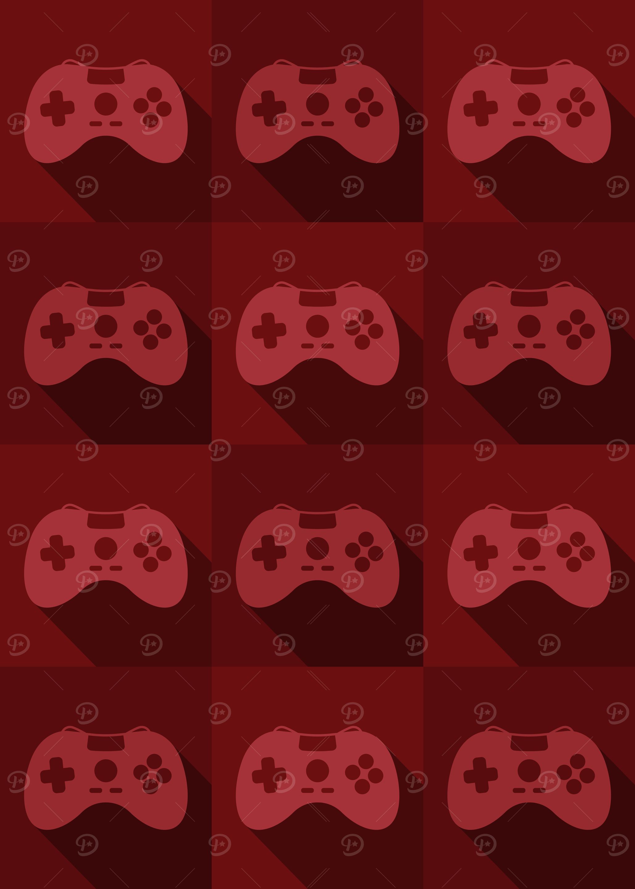 Gamer Controllers Red