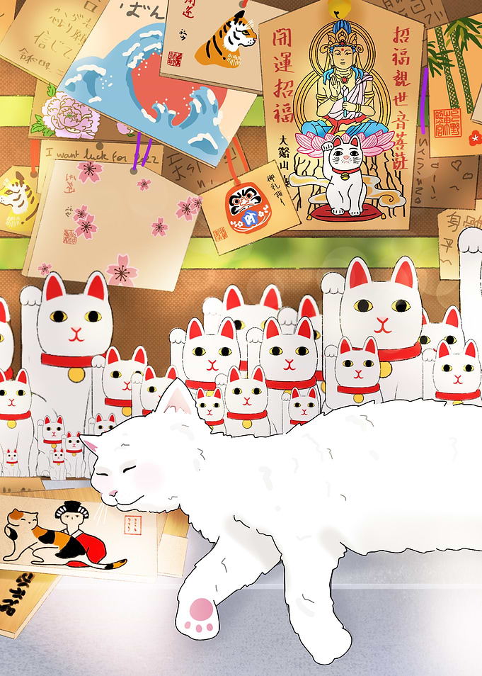 Maneki neko shrine