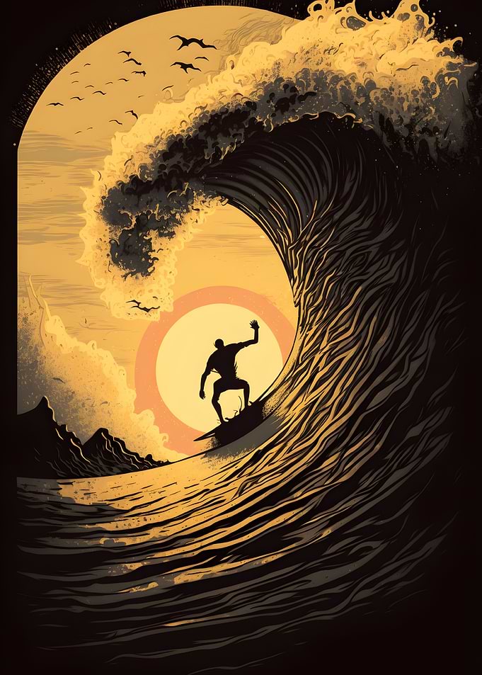 Sunset Surfer
