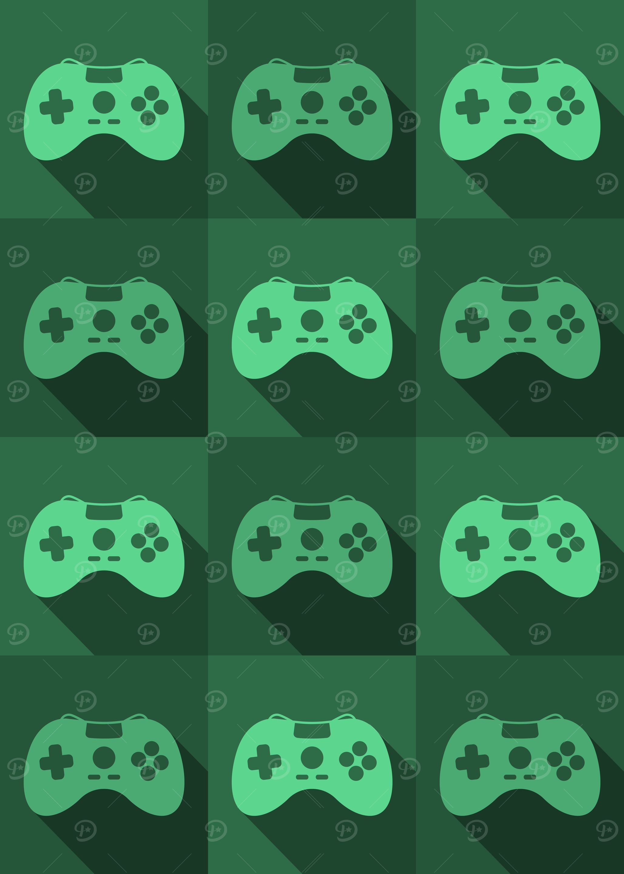 Gamer Controllers Green