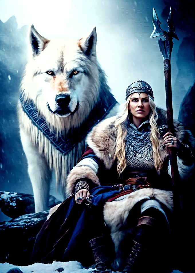 Woman and Wolf