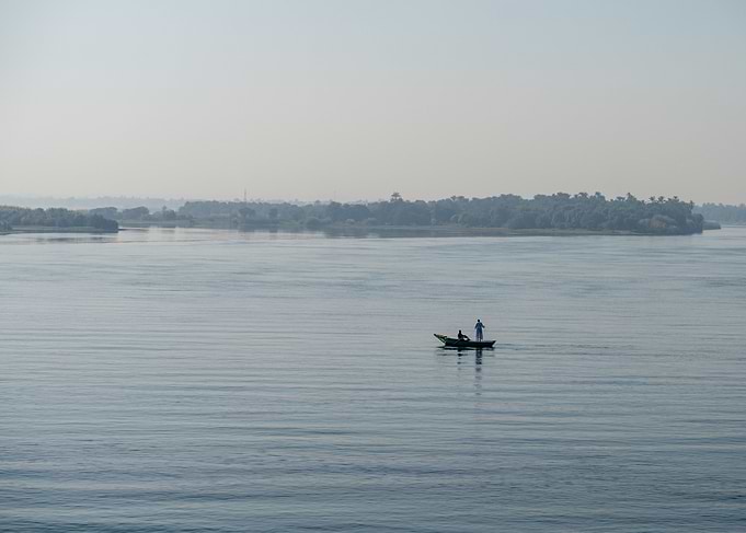 Solitary Boat on the Nile
