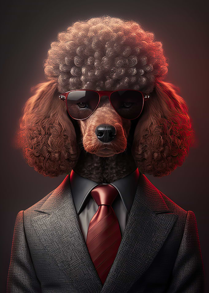 Red Poodle Mafia Boss