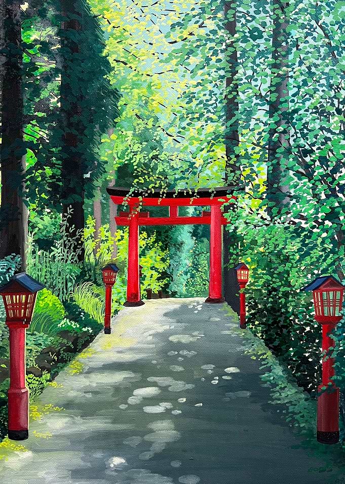 Torii in the forest