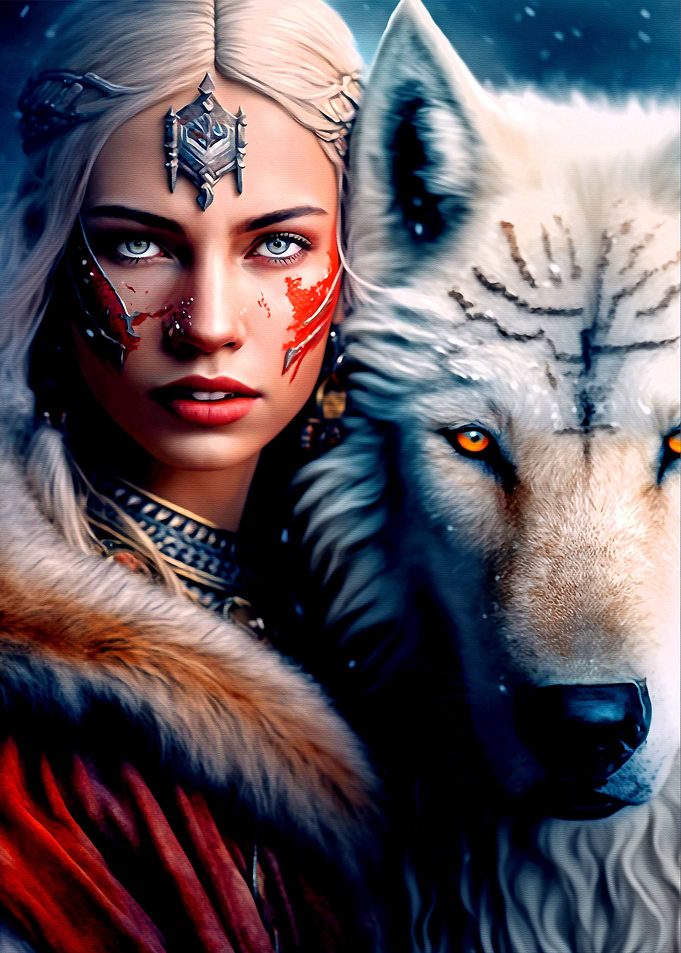 Woman and Wolf