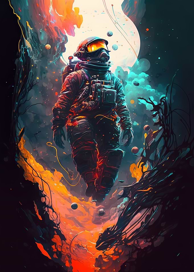 Abstract Space Cyberpunk