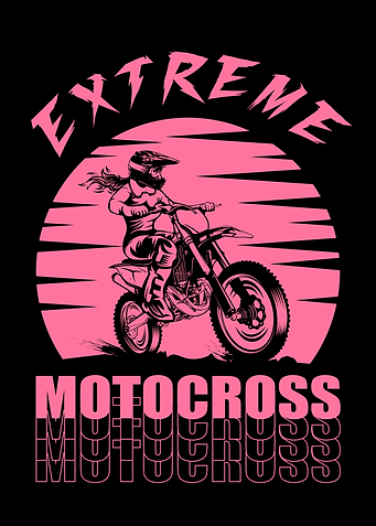 female motocross sunset