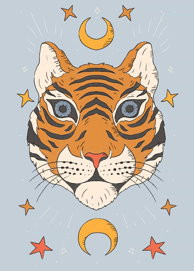 Tiger Oracle Card