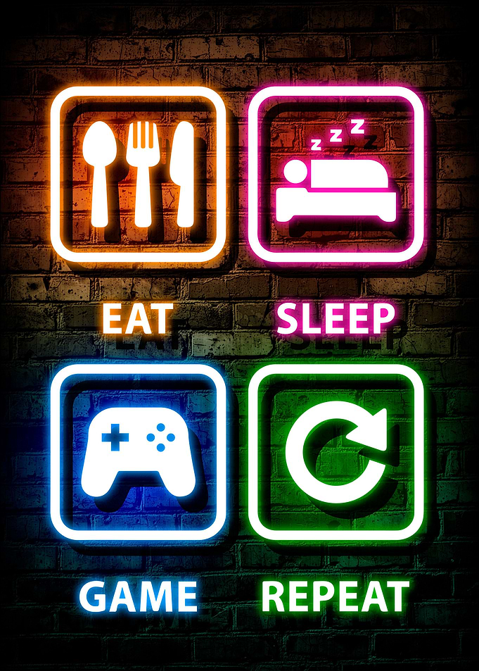 eat sleep game repeat