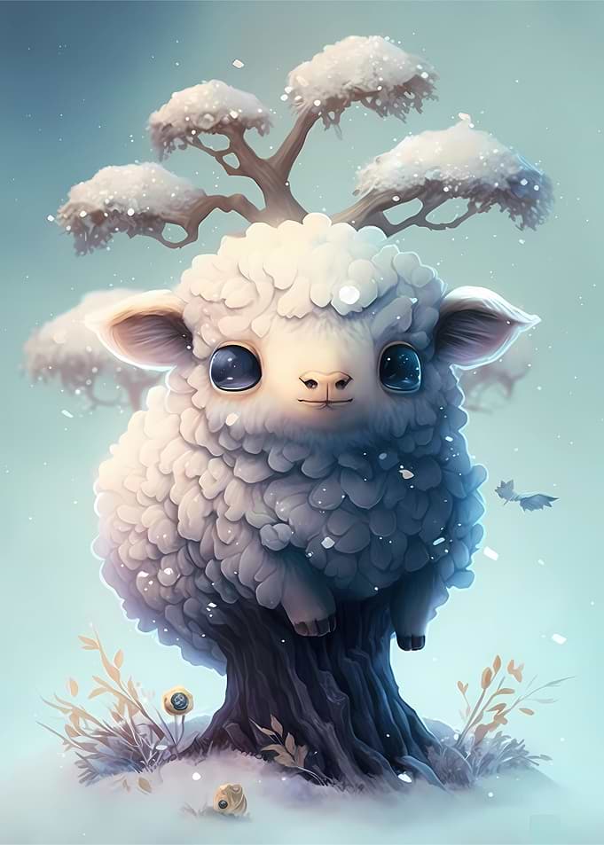 Sheep Enchanted garden