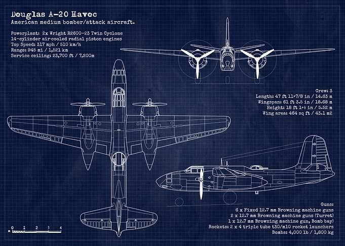 A20 Havoc Blueprint