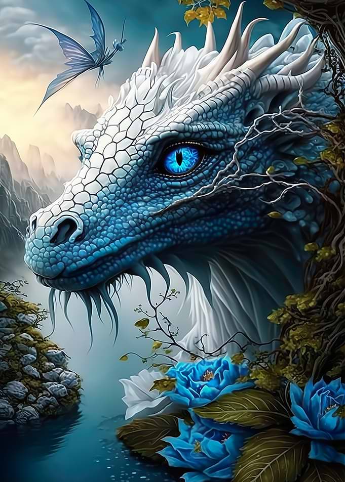 Mandala Ice Dragon Jungle