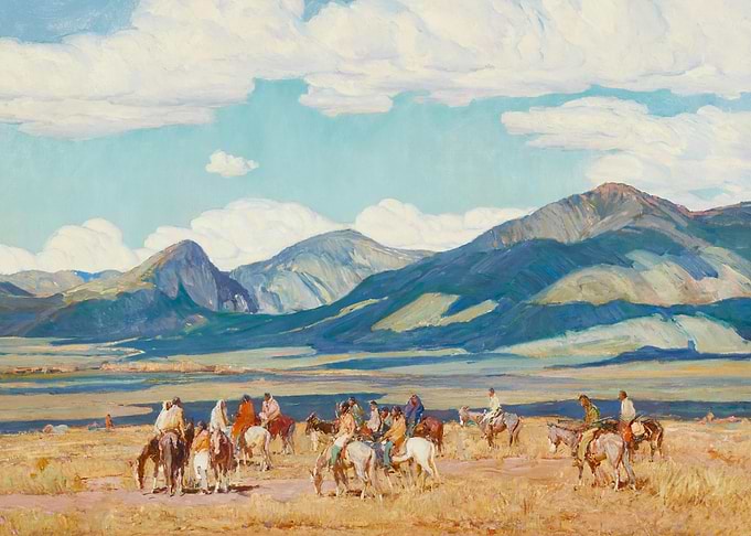 Indian Tribe On The Move