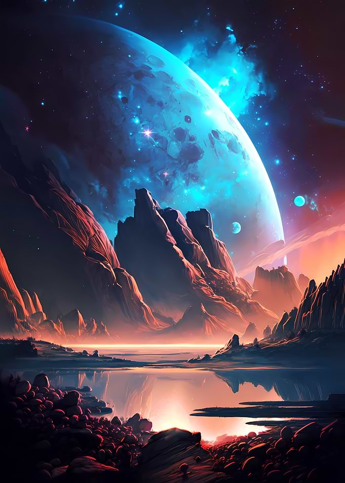 Mountain Lake Landscape